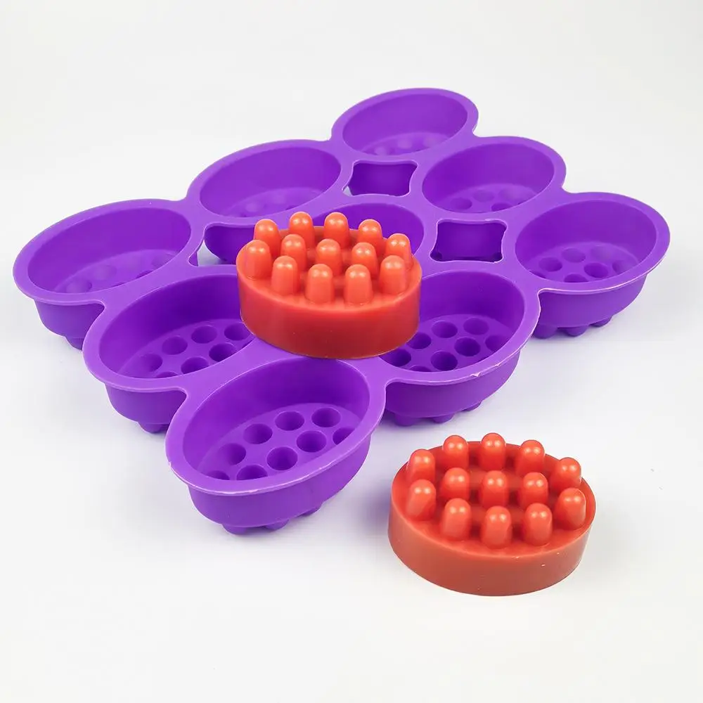 Soap Making Kit For Beginners - 2 Delikli Silikon Sabun Kalıbı Oval