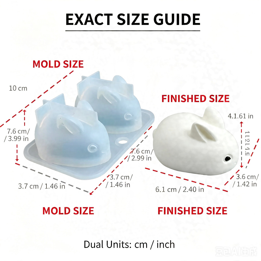 3D Mini Tavşan silikon kalıp G - Soap Making Instructions incelemesi ve fiyatı