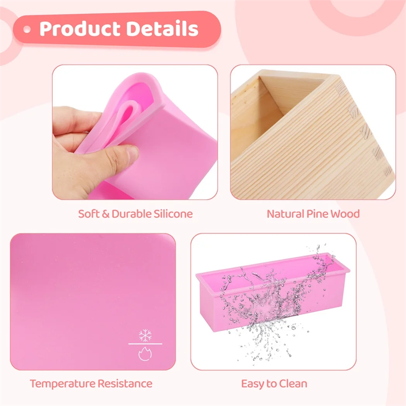 Dikdörtgen Silikon Sabun Kalıb - Soap Making Kit For Beginners incelemesi ve fiyatı