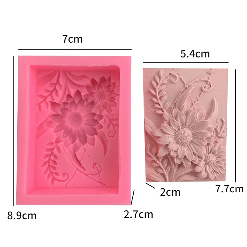 1 adet 3D Kare Gül Çiçek Silik - Soap Making Kit For Beginners incelemesi ve fiyatı