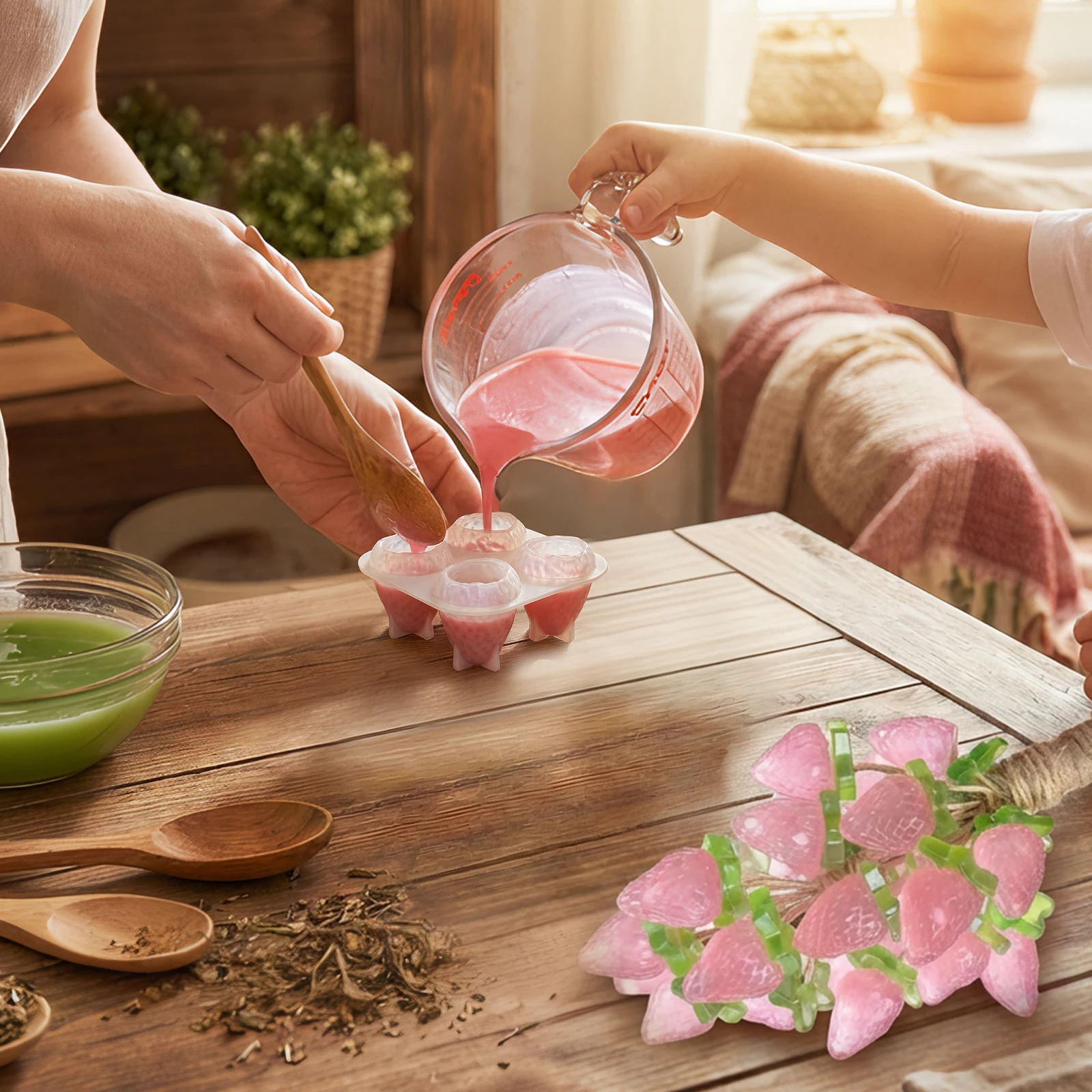 2 Adet Çilek Şeklinde Sabun Ka - Soap Making Diy Kit incelemesi ve fiyatı